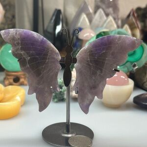 Dream Amethyst Butterfly with stand